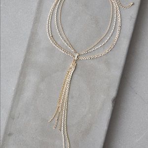 American Eagle Outfitters Jewelry - NWT American Eagle Gold and White Chain Necklace American Eagle Outfitters Jewelry - NWT American Eagle Gold and White Chain Necklace